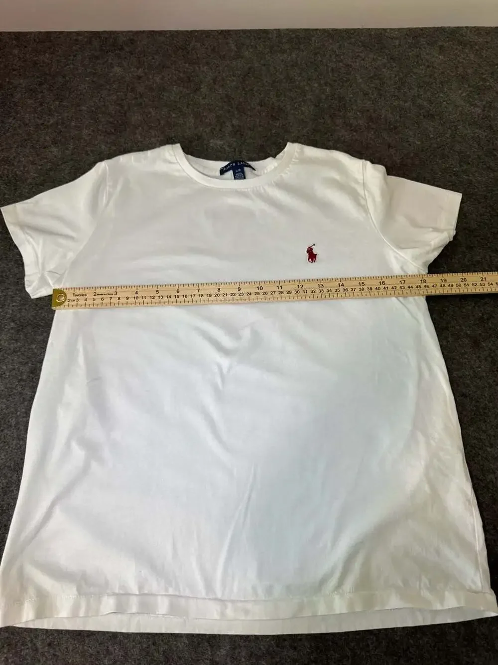 Polo Ralph Lauren White Crewneck T-Shirt Kids Size Large